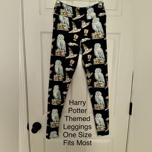 Harry Potter Hedwig Themed Leggings OSFM